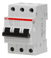 ABB SH203L Автоматический выключатель 3P 63А (С) 4,5 kA